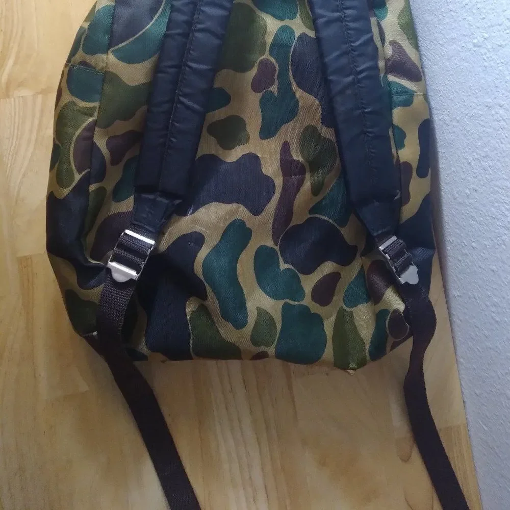 Vintage Stansport Camouflage Camo Bravo Day Pack Backpack